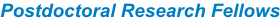 Postdoctoral Research Fellows