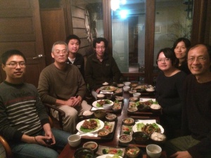 20160122 dinner Liu-Yang and Kai